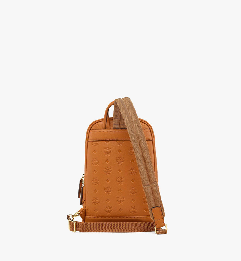 Aren Sling Bag in Embossed Monogram Leather 5