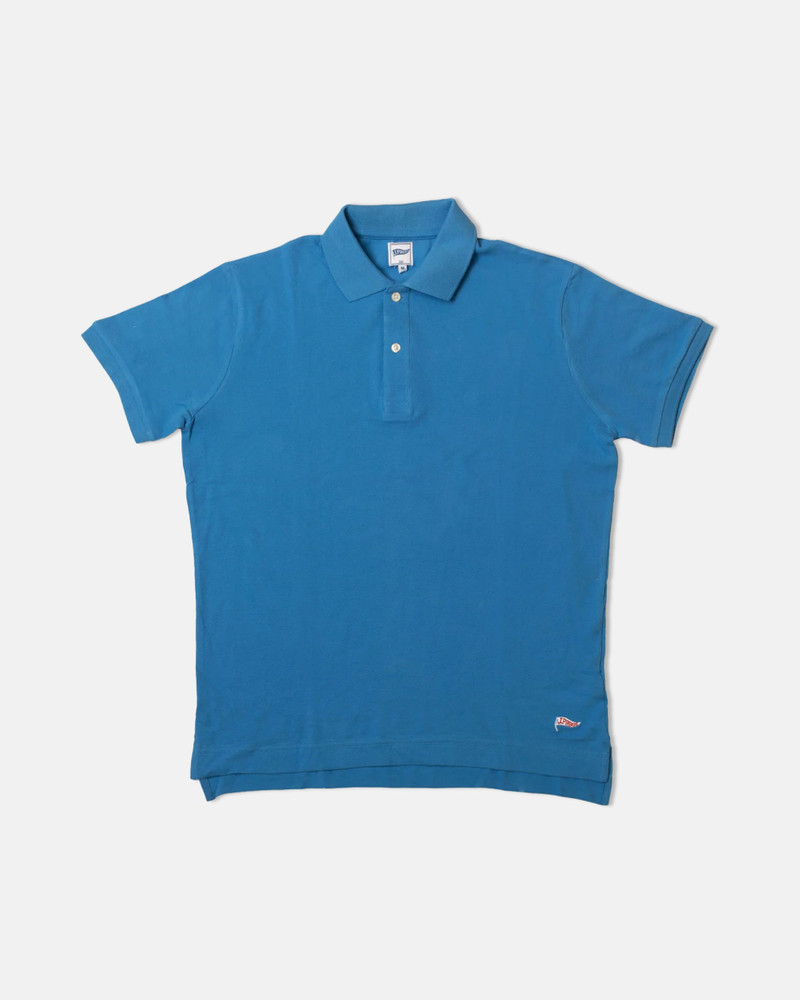 ROYAL BLUE PIQUE BURGEE POLO - TRIM FIT 1
