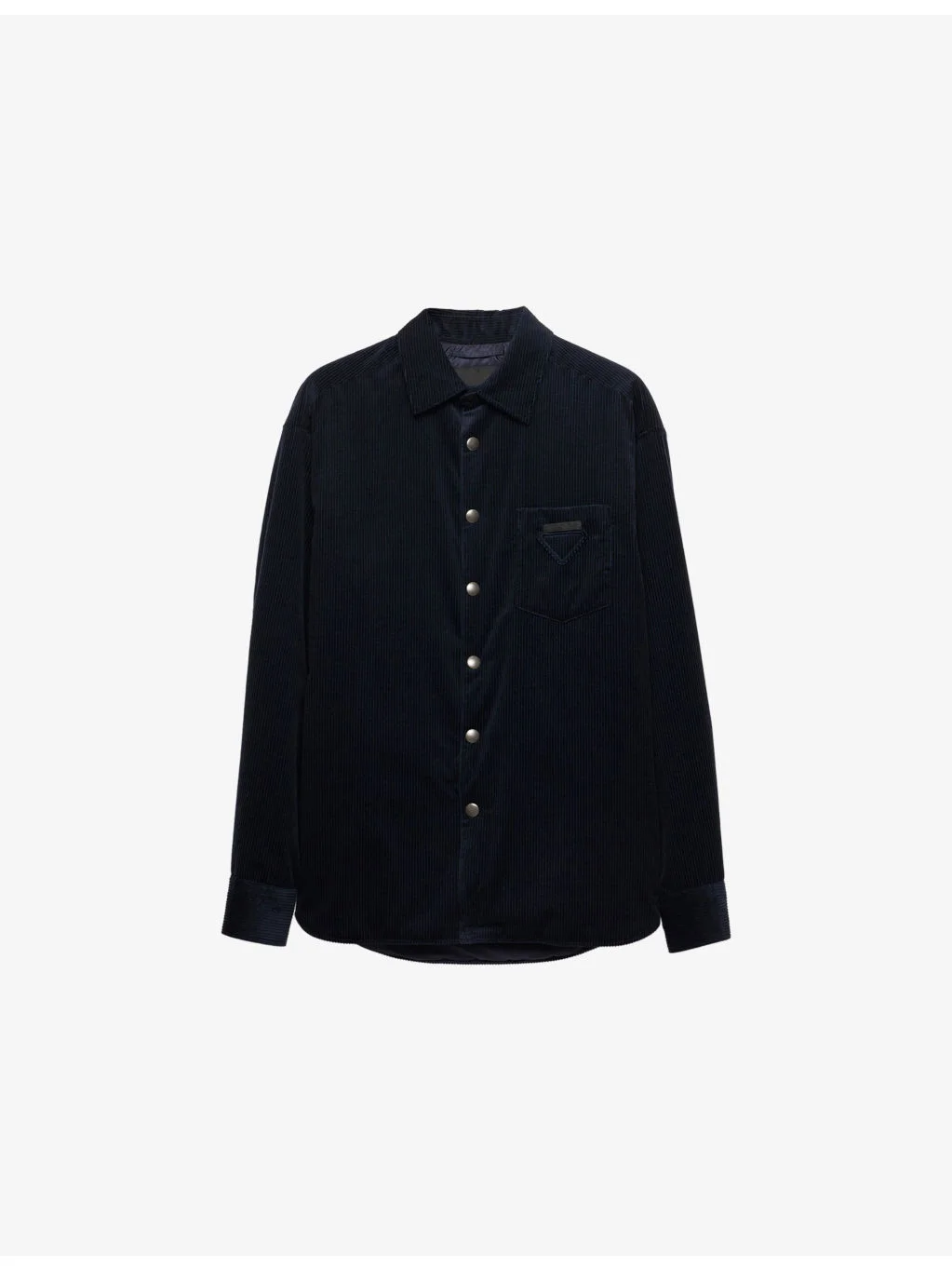 Logo-Embellished Padded Corduroy Cotton And Cashmere Shirt - 1