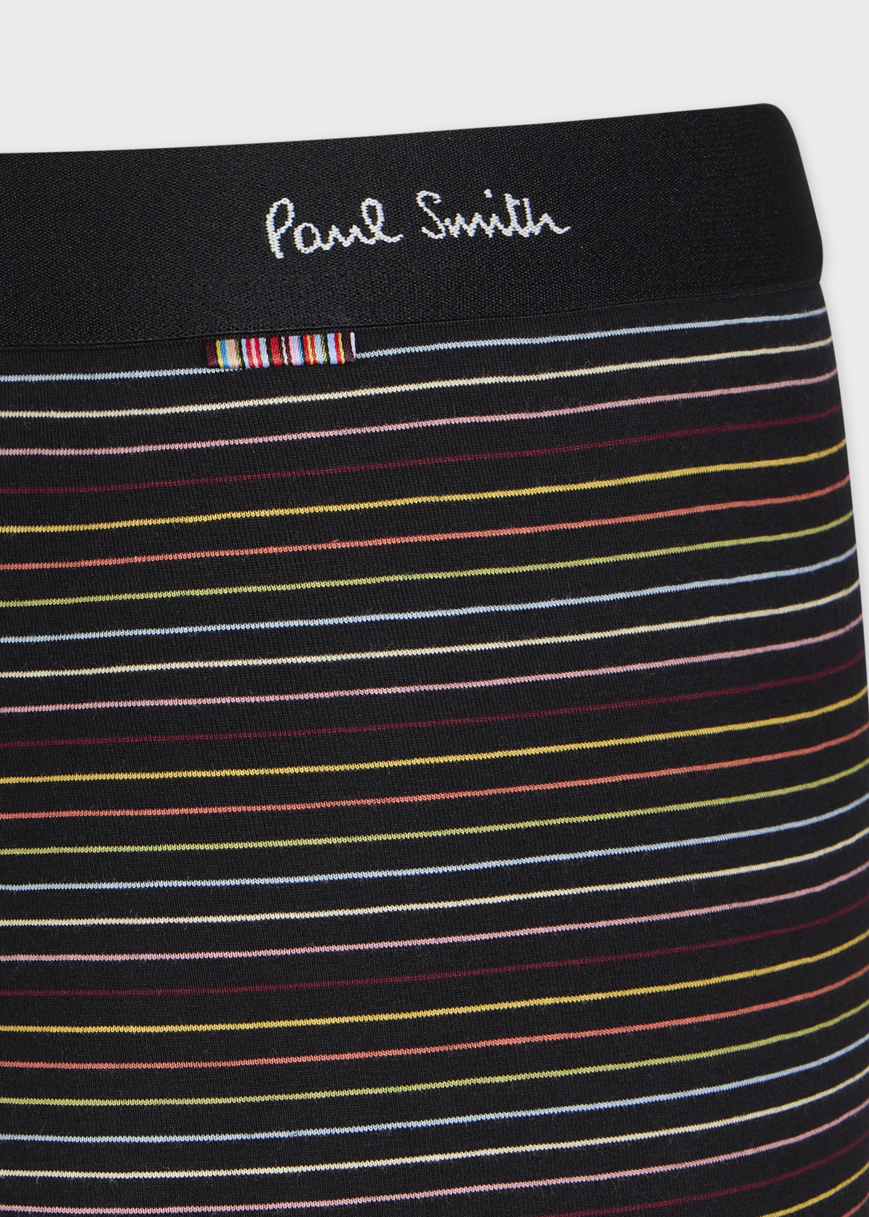 Black Multicolour Stripe Boxer Briefs - 3