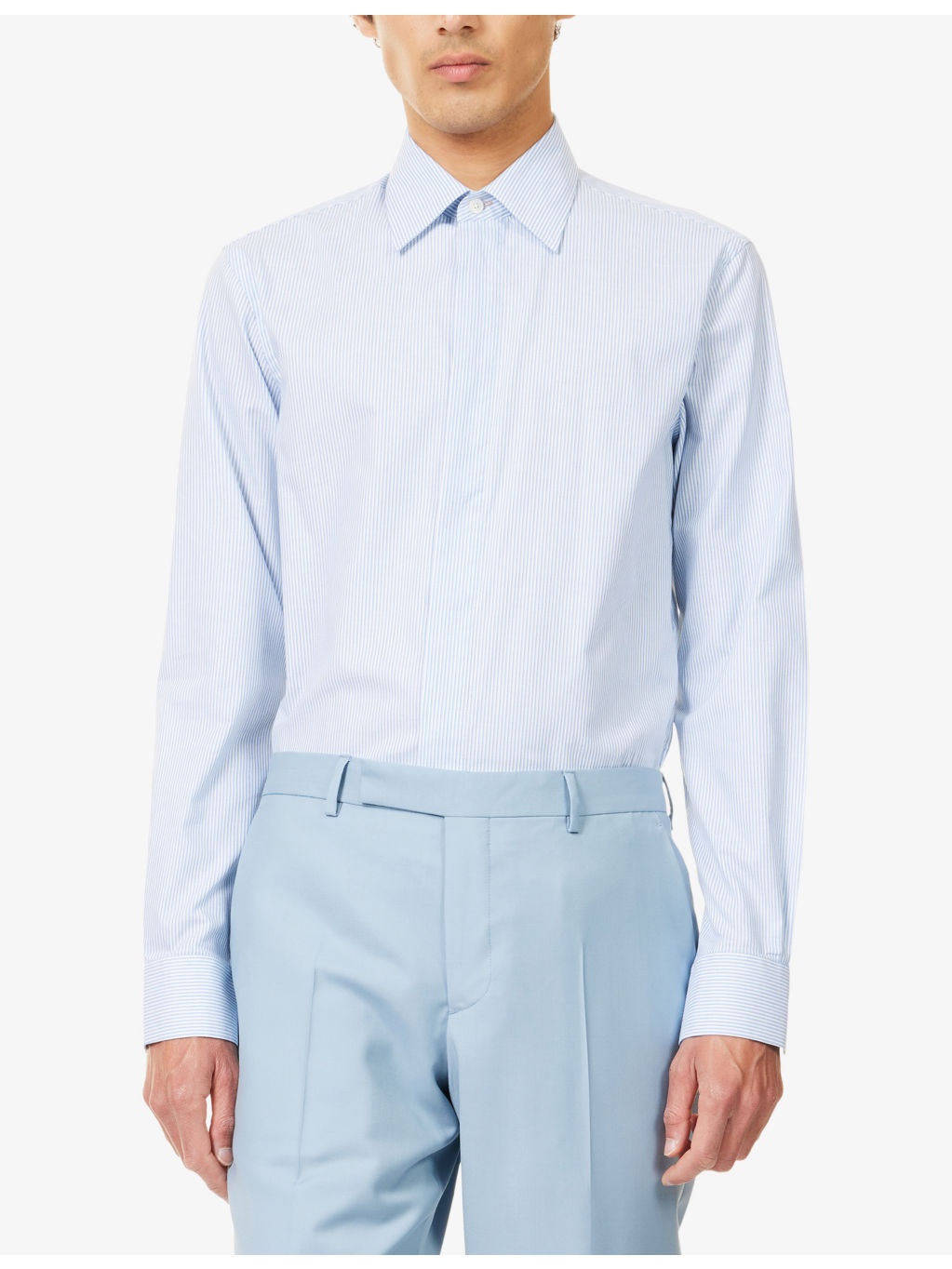 Striped Tailored-Fit Cotton Shirt - 3