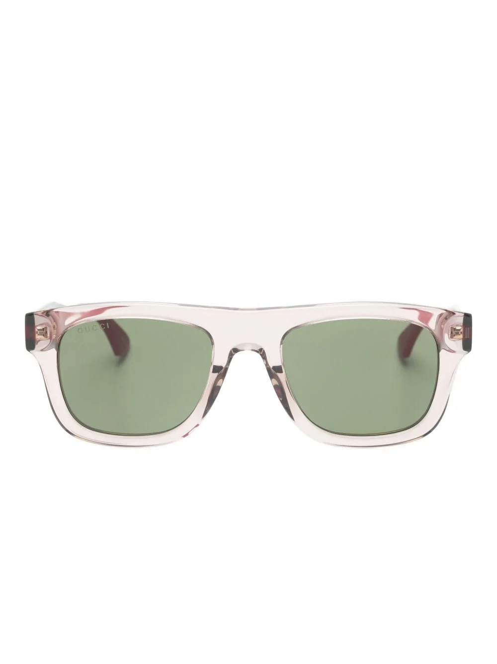 stripe rectangle-frame sunglasses - 1