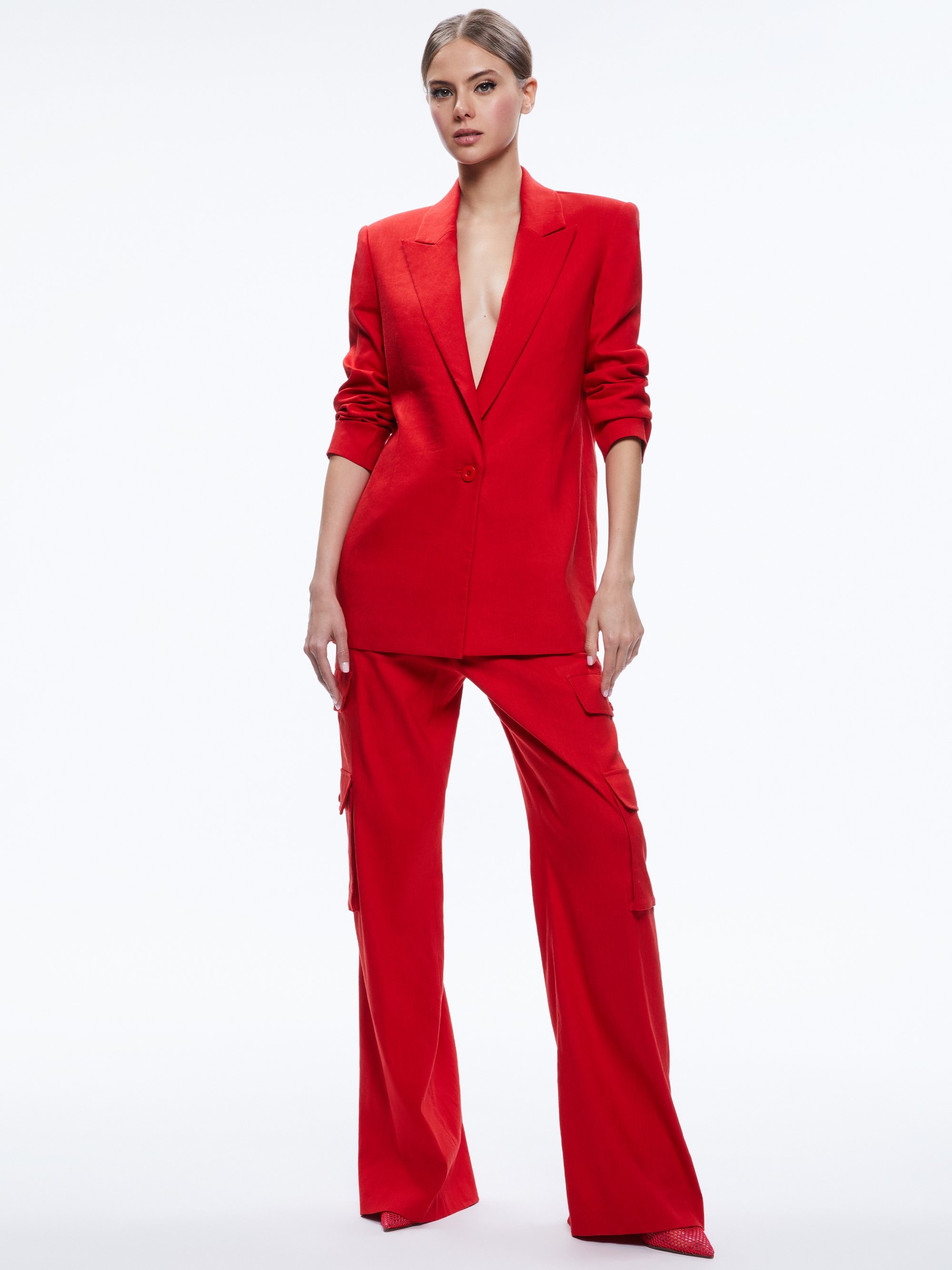 JOHANNA BOXY STRONG SHOULDER BLAZER - 3