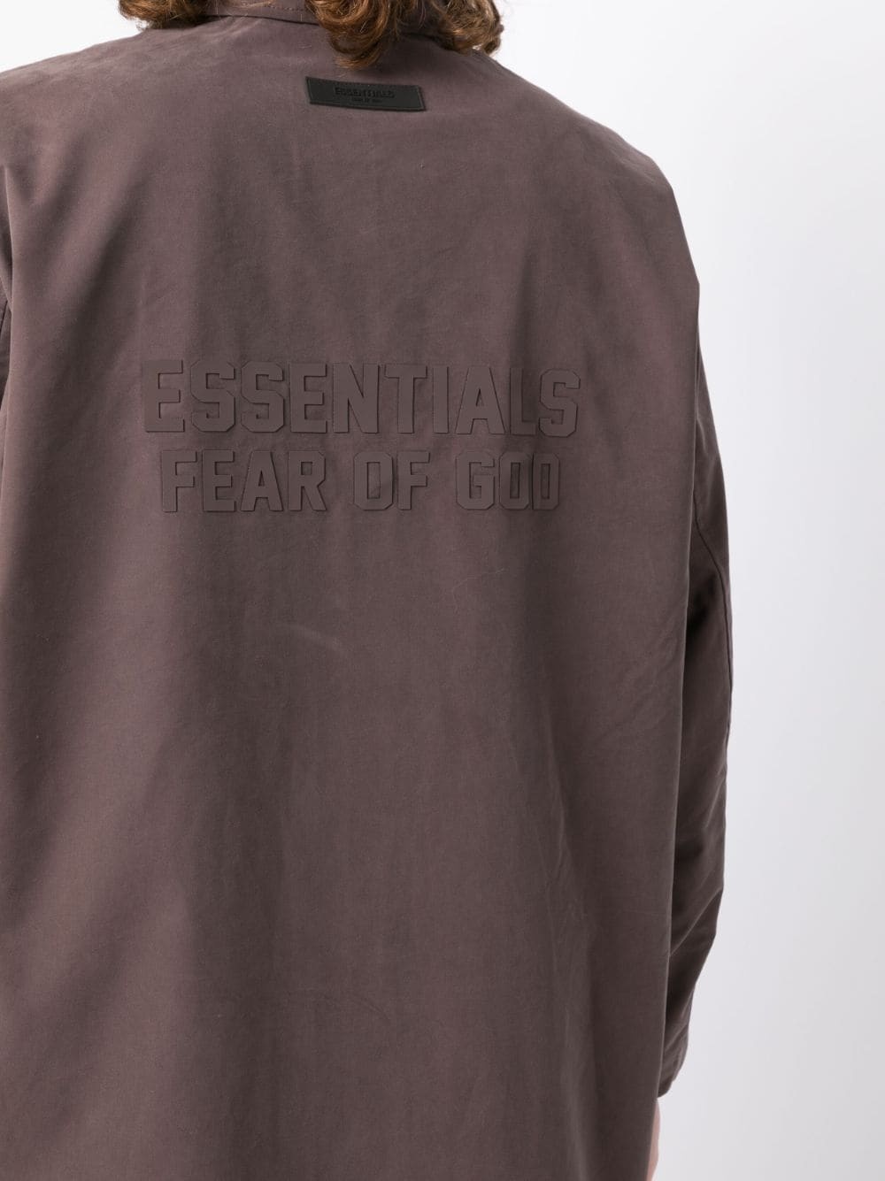 twill-weave single-breasted coat - 5