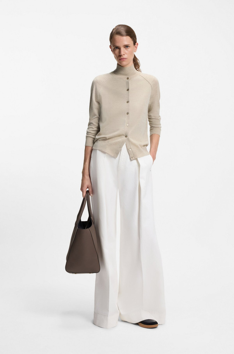 BOSS VIRGIN-WOOL CARDIGAN WITH MOISTURE MANAGEMENT outlook