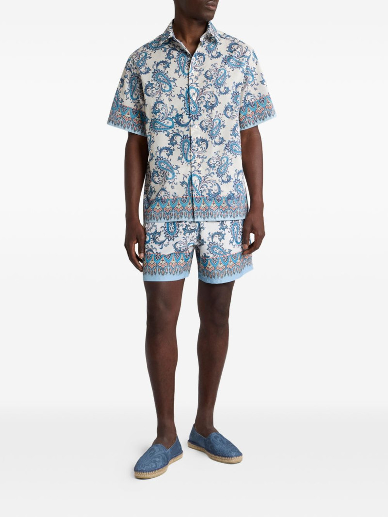Etro Leafy Paisley Print Swim Shorts outlook