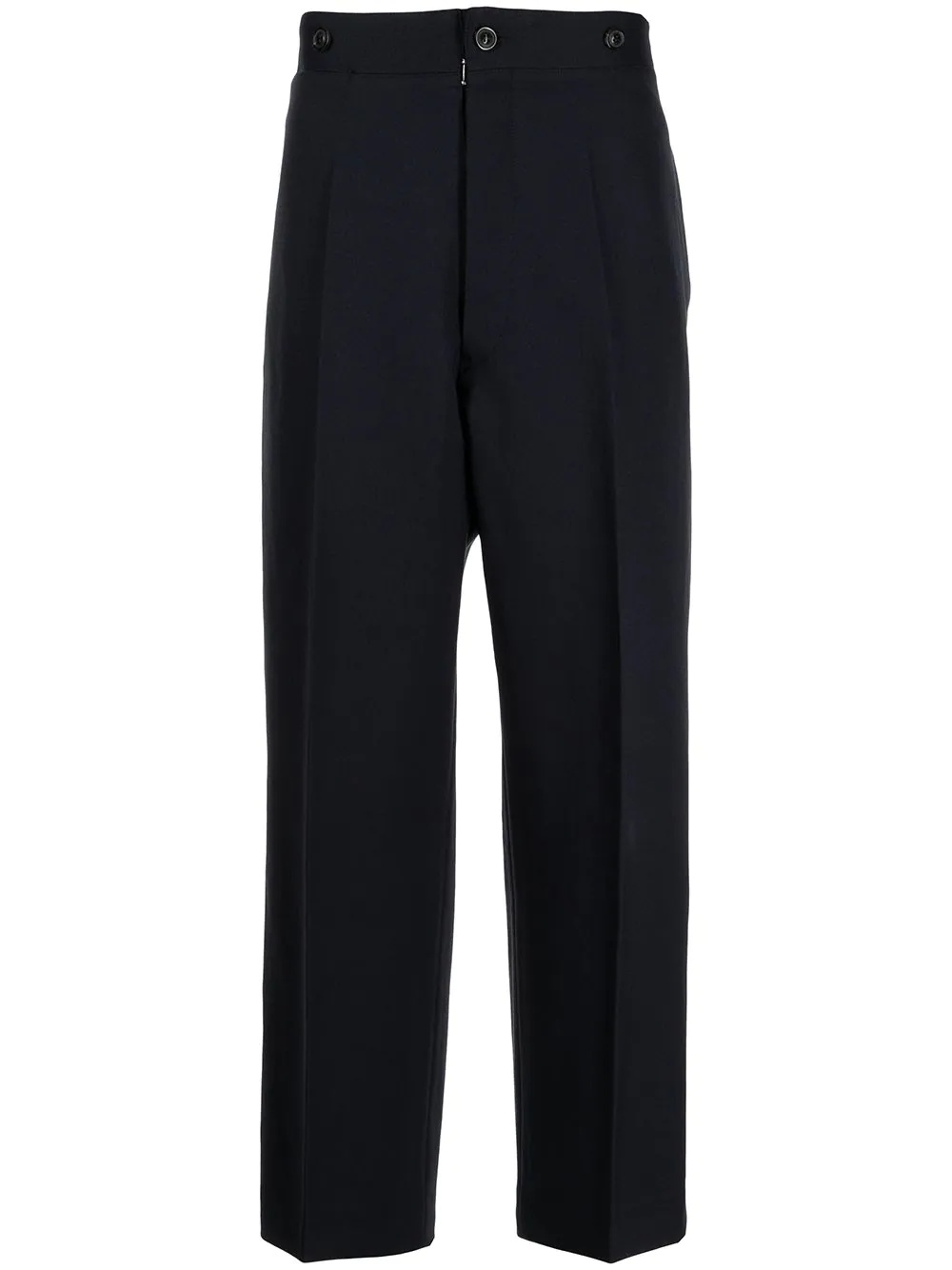 button-detailed tailored trousers - 1