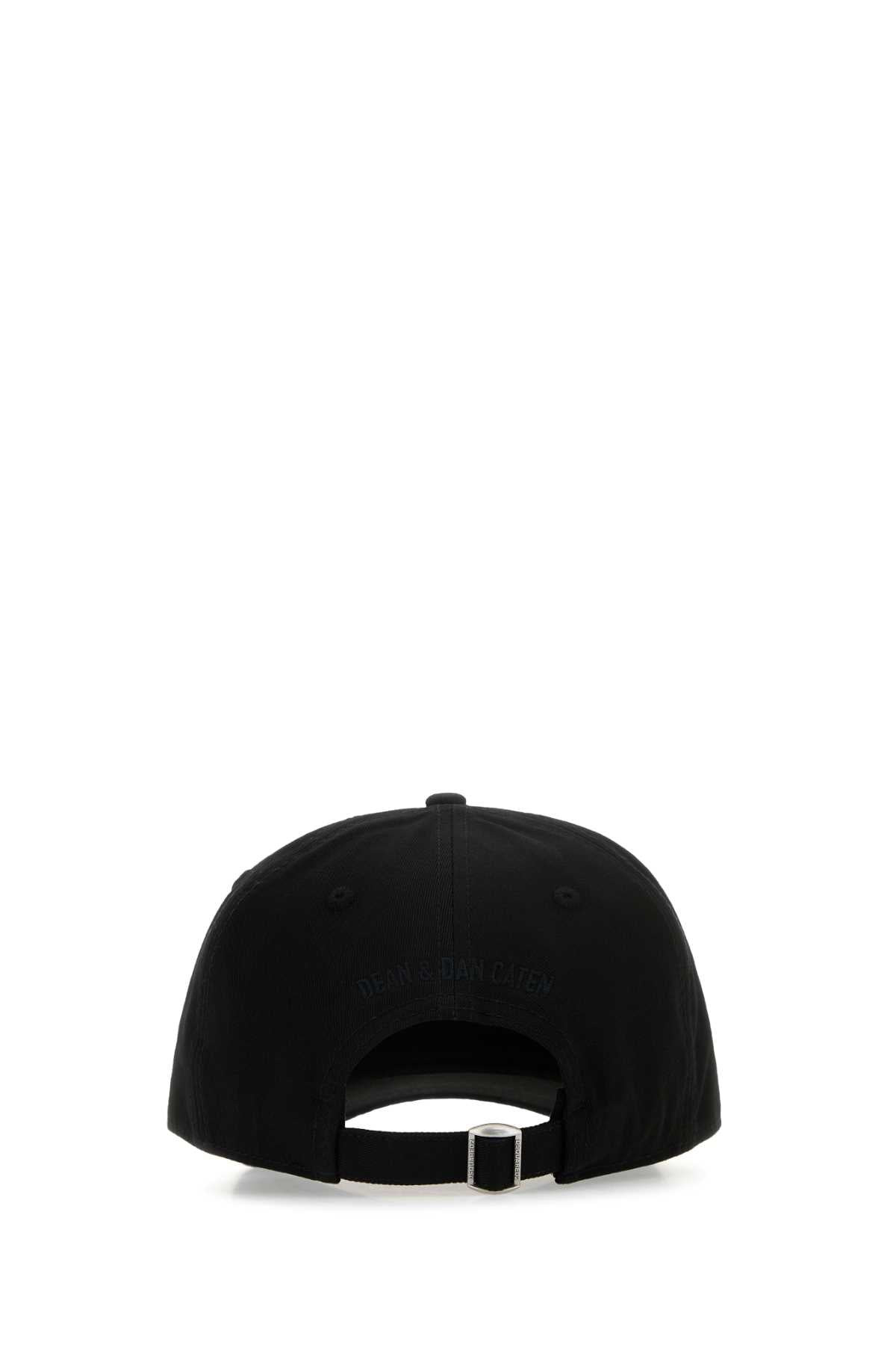 Dsquared Men Black Cotton Baseball Cap - 3