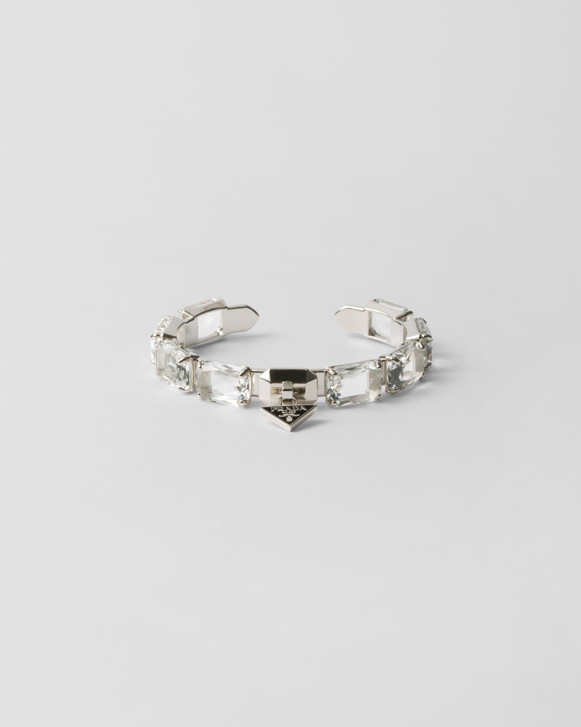 Metal bracelet with crystals - 1
