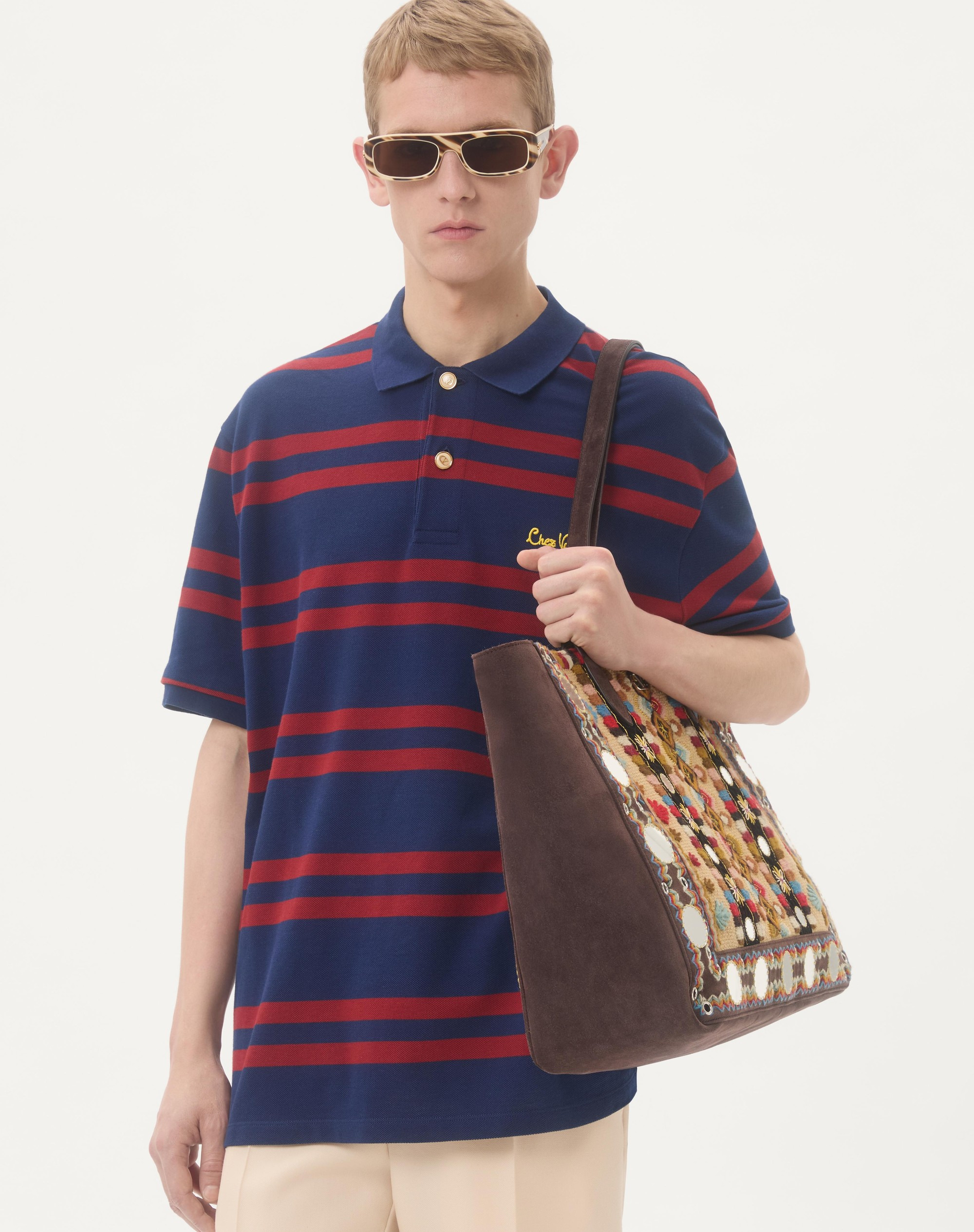 VALENTINO GARAVANI NELLCÔTE LARGE EMBROIDERED SHOPPING BAG - 7