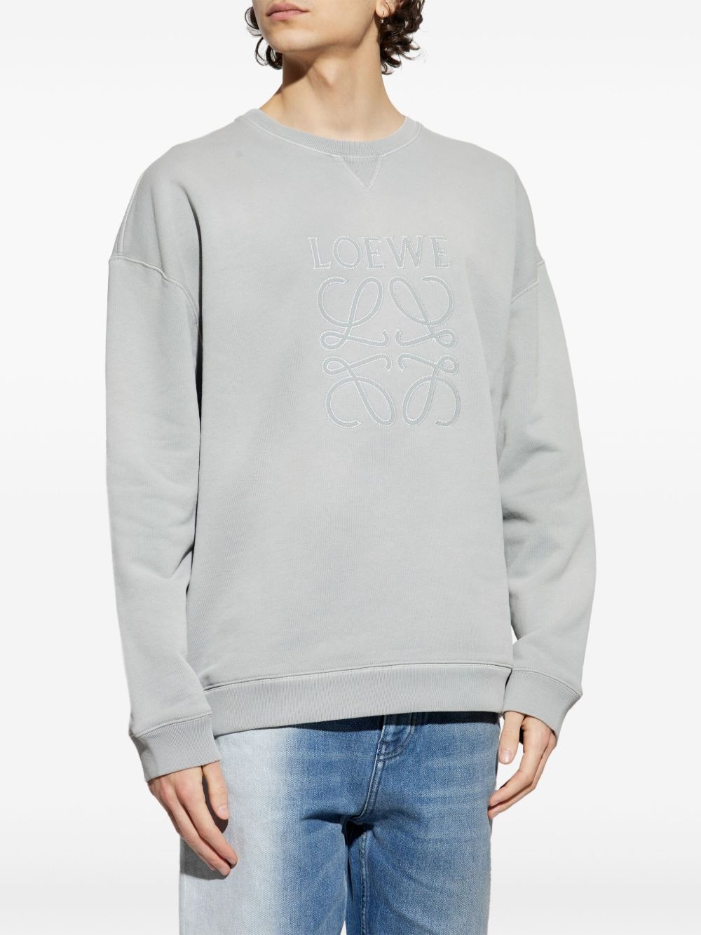embroidered logo sweatshirt - 3
