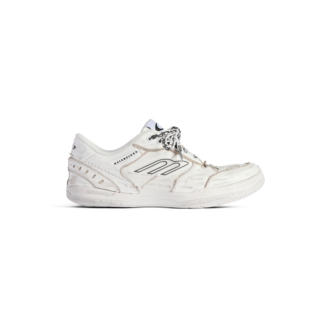 Women's Hamptons Medium Worn-out Sneaker in White - 1