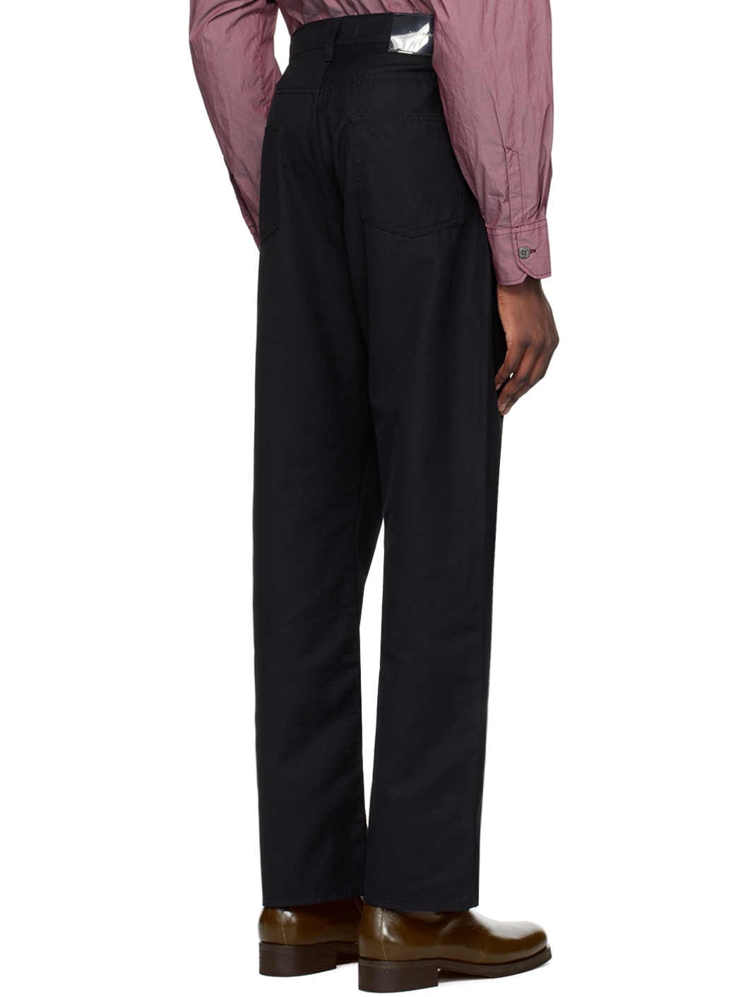 Black Formal Cut Trousers - 3