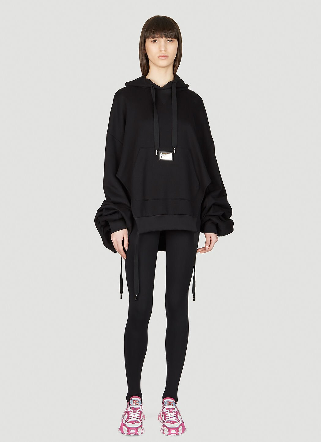 Logo Plaque Hooded Sweatshirt - 2