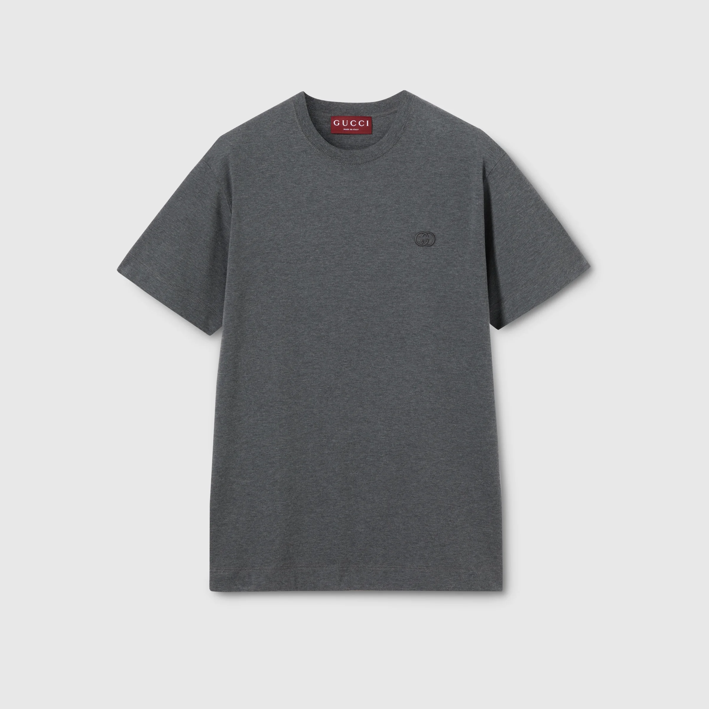 Cotton jersey T-shirt with embroidery - 1