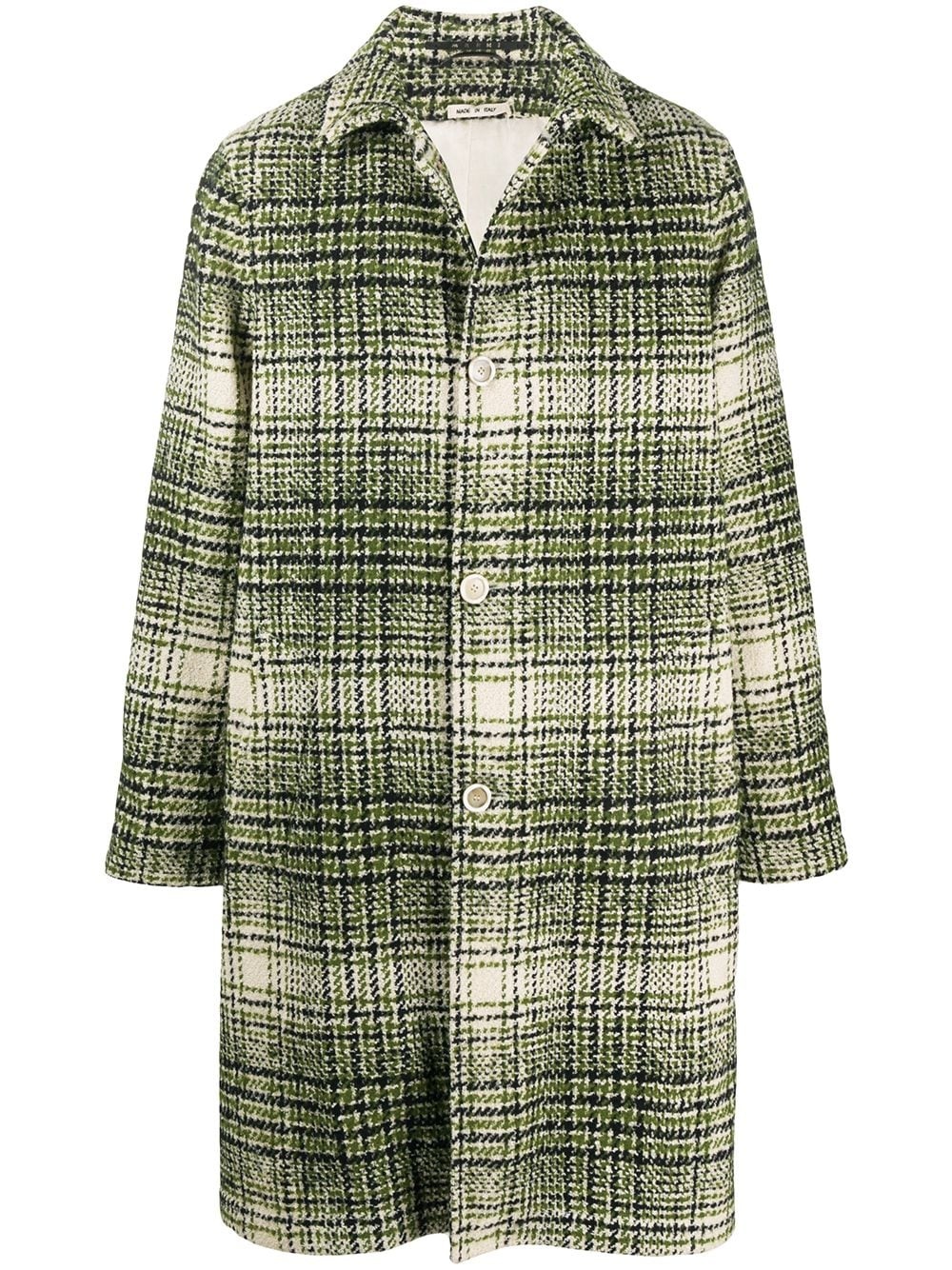 oversized check coat - 1