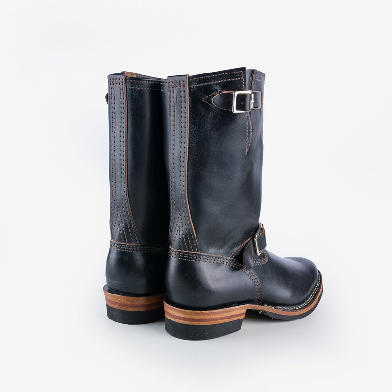 Iron Heart WESCO-MRLOU-BLKH Wesco® - 10" Horween Horsehide  Engineer Boot - Black. The "Mister Lou" outlook