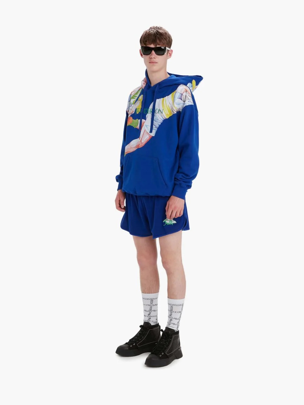 CLASSIC RUGBY PRINT HOODIE - 3