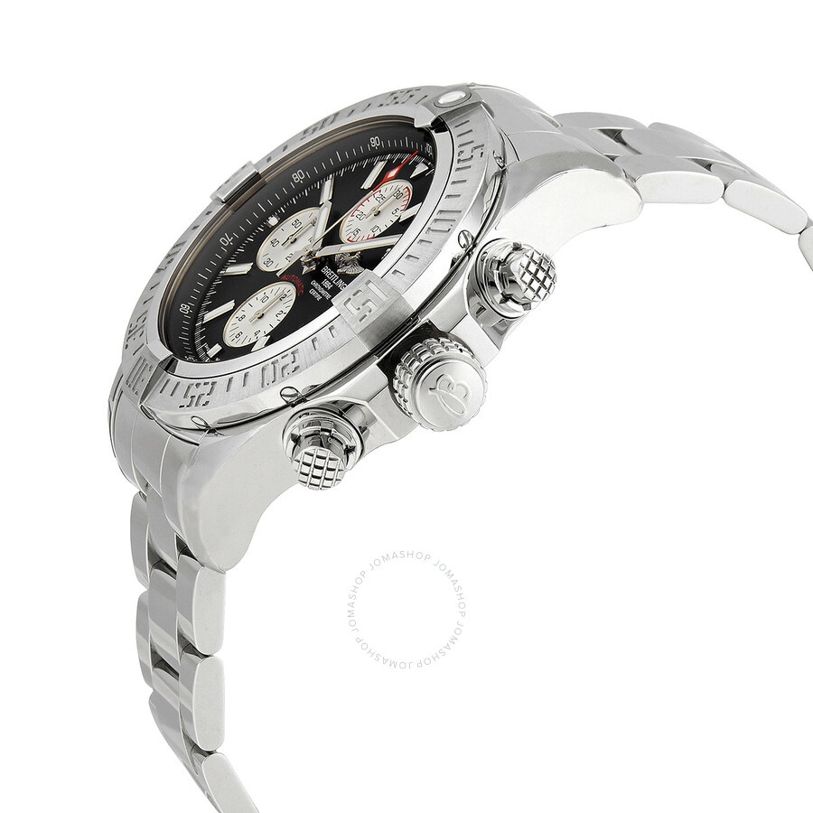 Breitling Super Avenger II Chronograph Automatic Chronometer Black Dial Men's Watch BC29/168A - 2