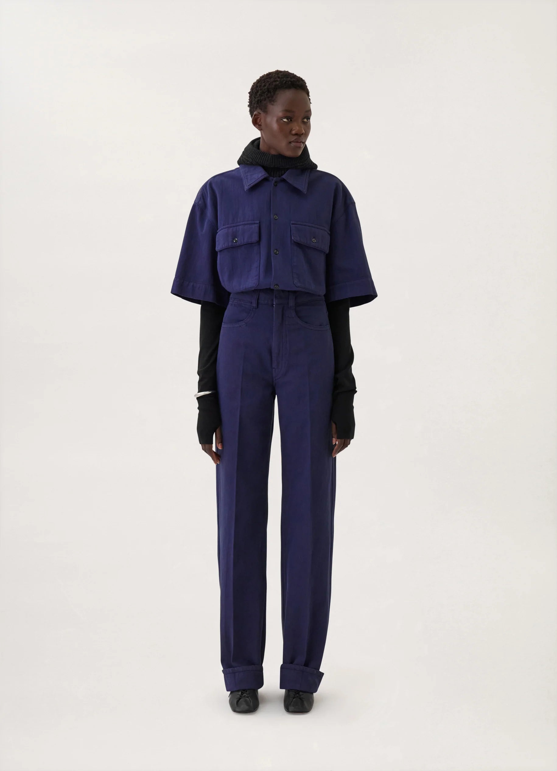 DENIM HIGH WAISTED PANTS
HEAVY GD DENIM - 3
