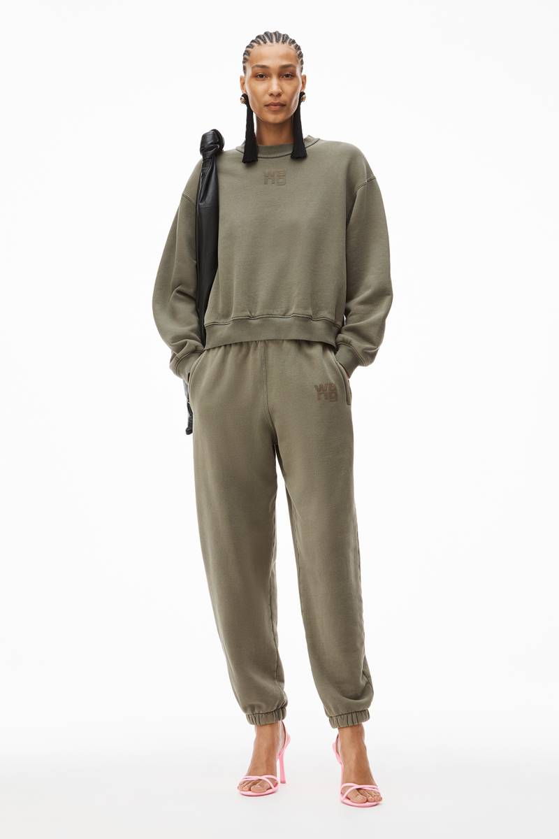 Alexander Wang PUFF LOGO SWEATSHIRT IN STRUCTURED TERRY outlook