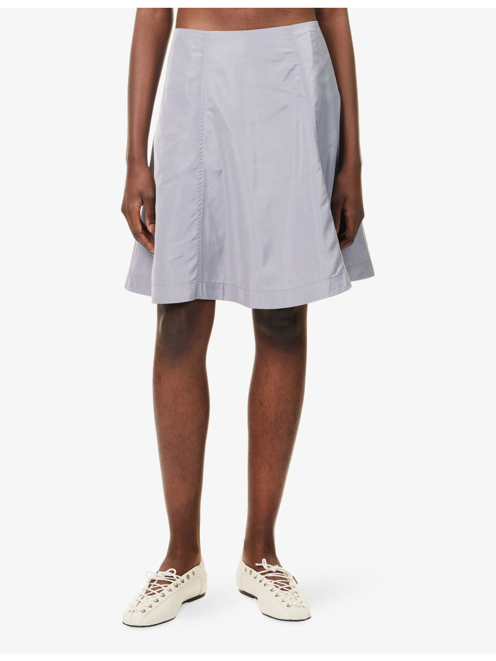 Constance Flared Woven Mini Skirt - 3