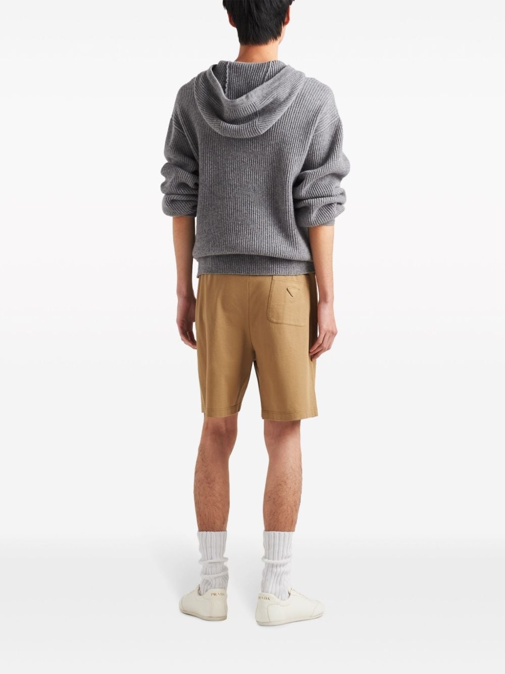 drawstring cashmere hoodie - 3