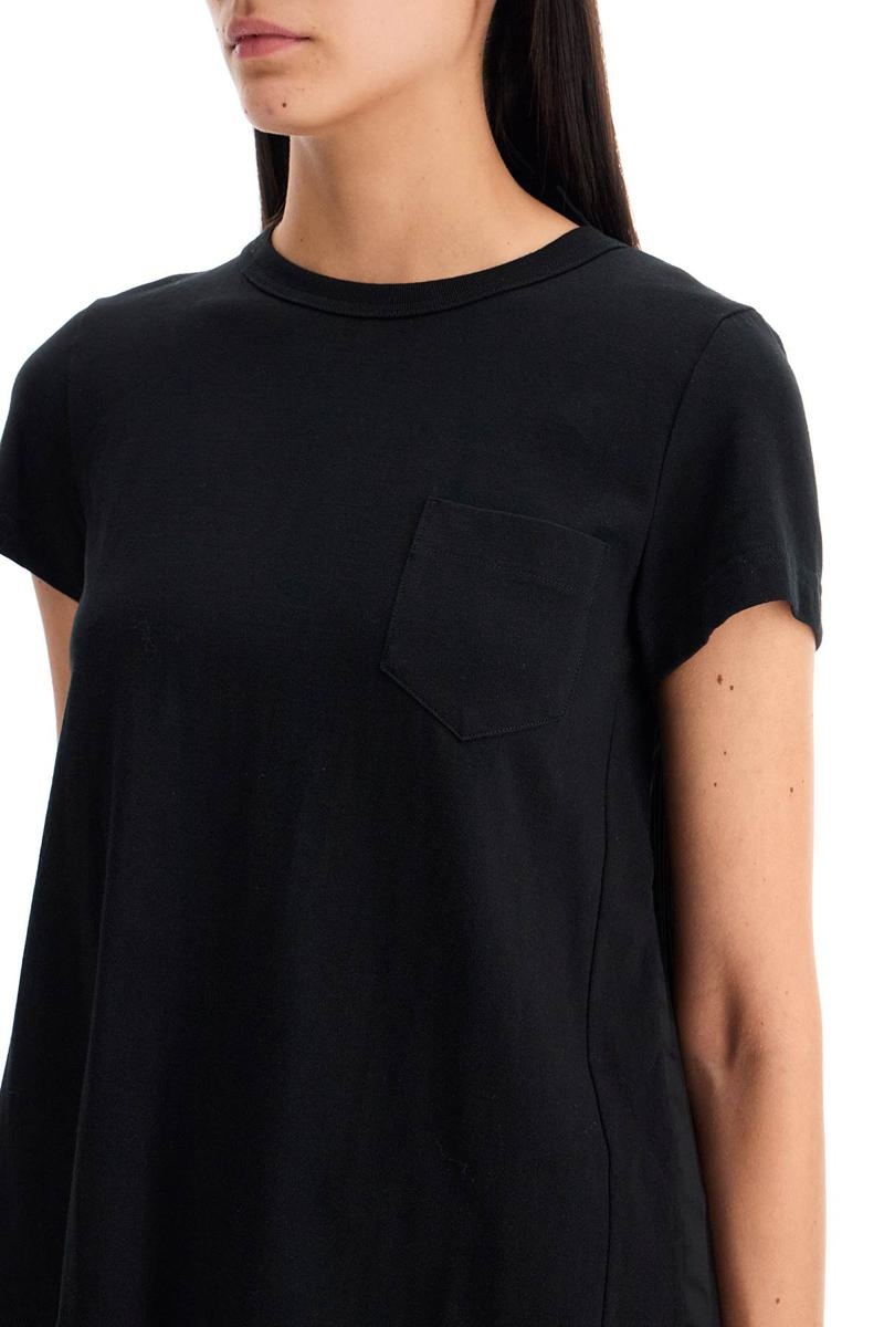 Sacai PLEATED BACK T-SHIRT - 4