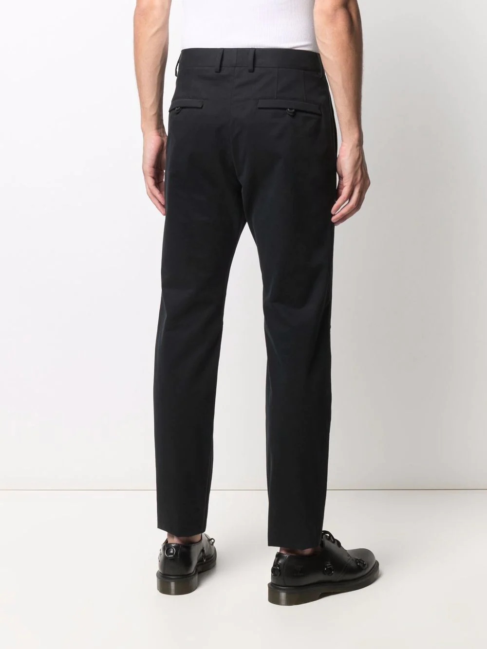 slim-cut tailored trousers - 4