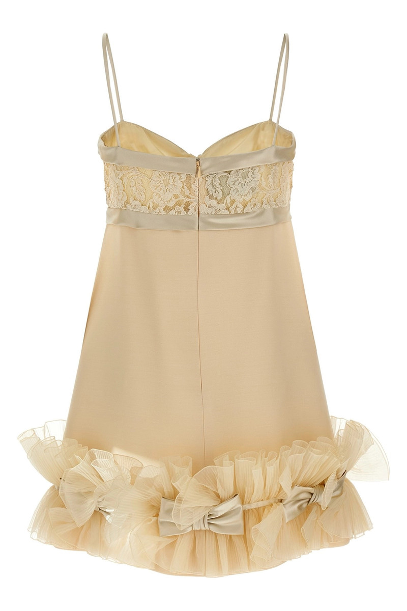 Valentino Valentino Garavani pleated ruffles dress outlook