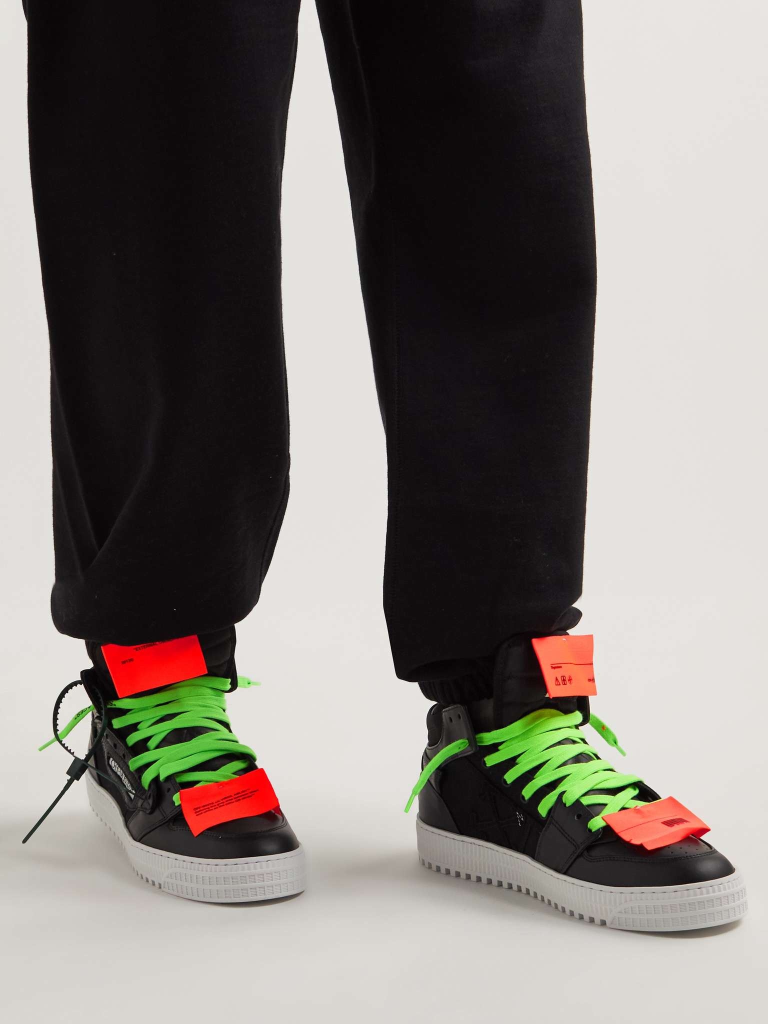 3.0 Off Court Supreme Suede, Leather and Shell High-Top Sneakers - 3