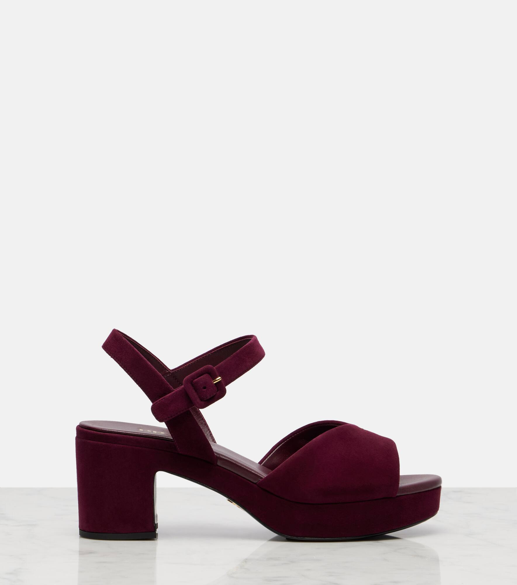 Suede platform sandals - 4