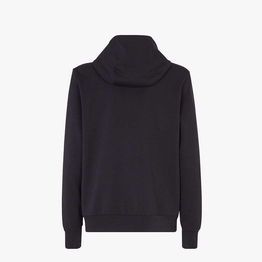 Black cotton sweatshirt - 2