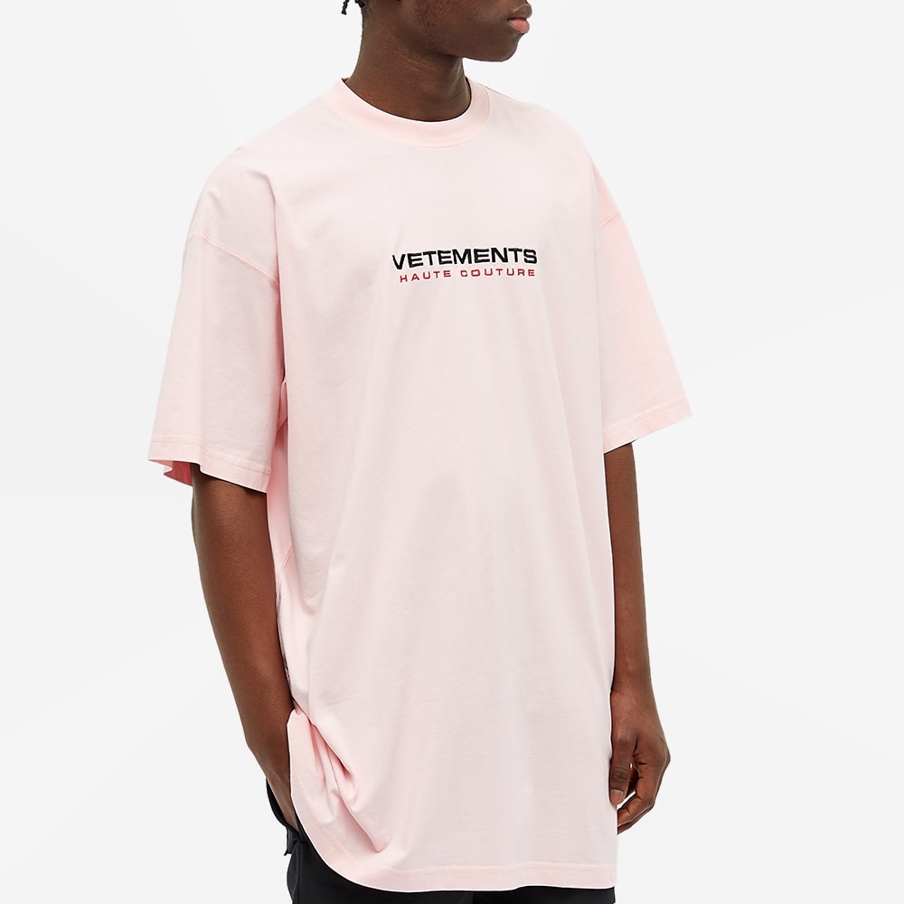 VETEMENTS Logo Haute Couture Tee - 4