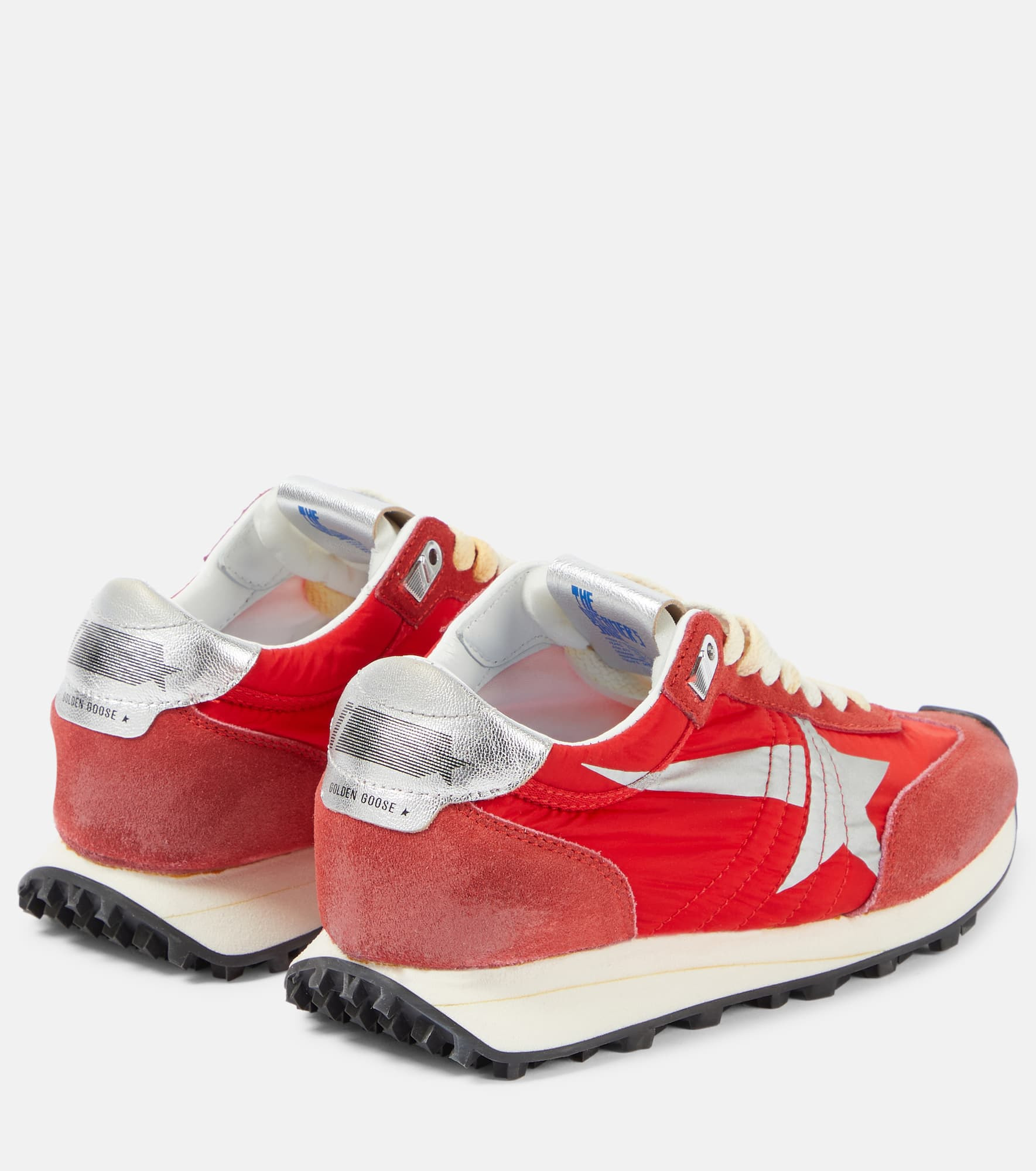 Marathon suede-trimmed sneakers - 3