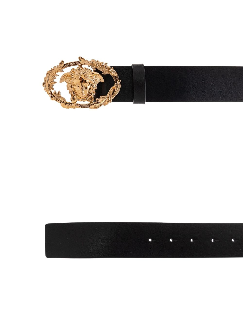 medusa-head leather belt - 3