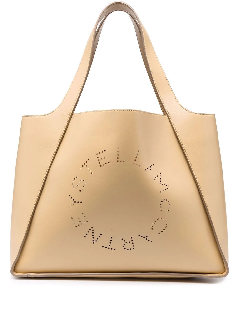 perforated logo tote bag - 1