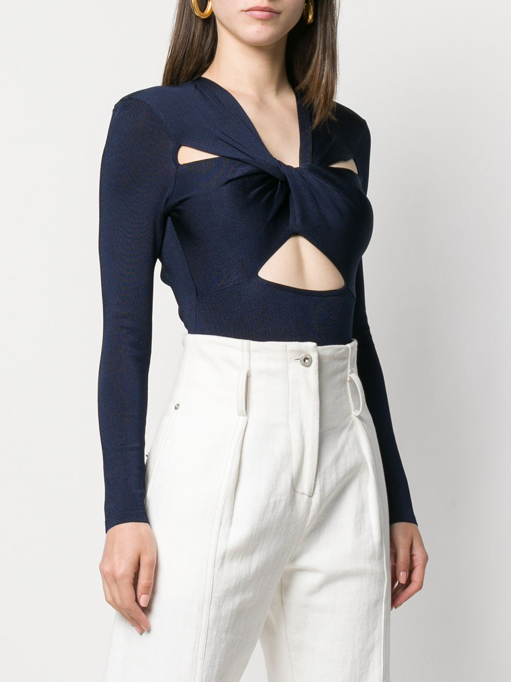 twist-front bodysuit - 3