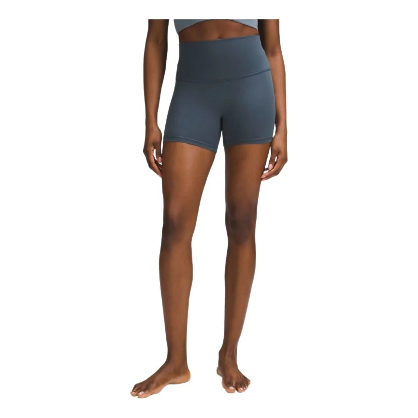(WMNS) LULULEMON Align High-Rise Short 4" 'Iron Blue' LW7CJQS-664484469 - 1
