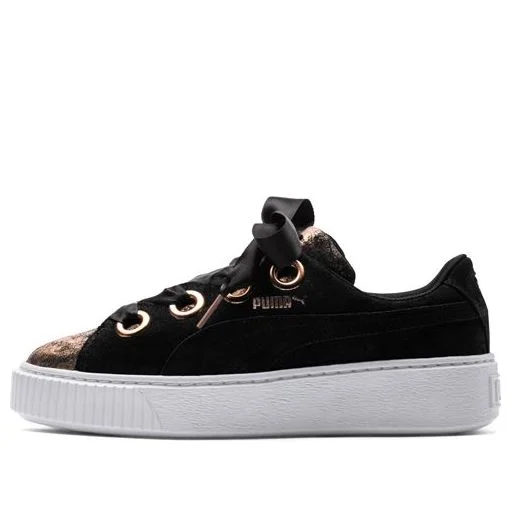 (WMNS) PUMA Platform Kiss Artica 'Black Gold' 366707-02 - 1