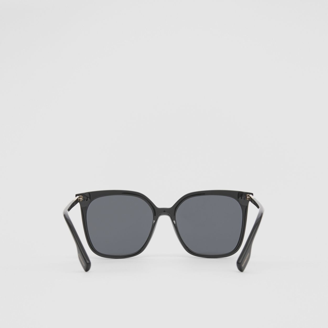 Icon Stripe Detail Oversized Square Frame Sunglasses - 6