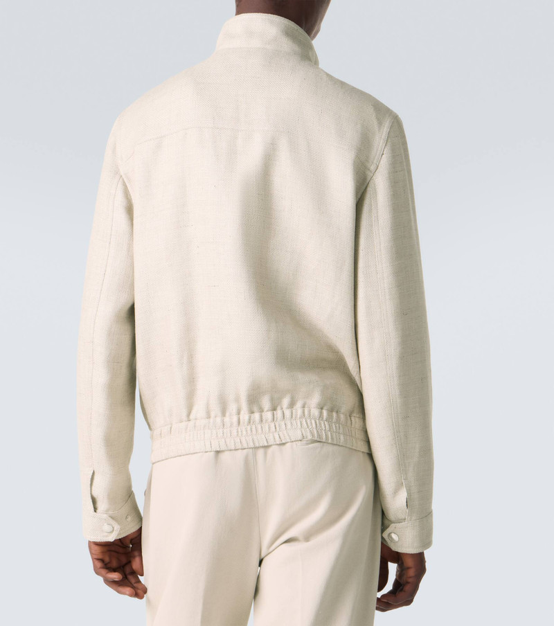 Silk, linen, and wool jacket 4