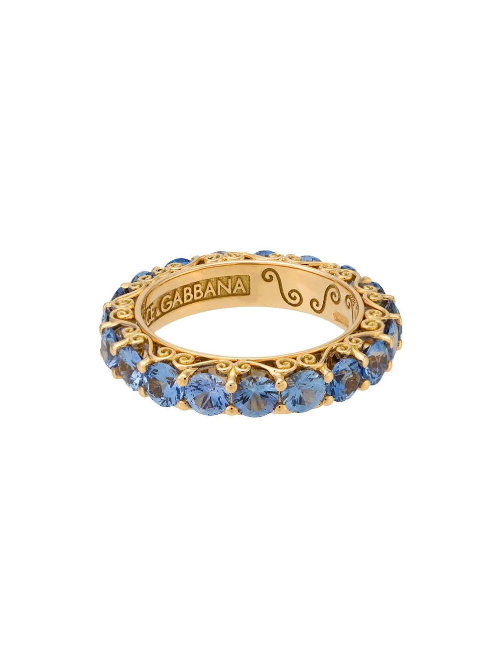 18kt yellow gold Heritage sapphire ring - 1