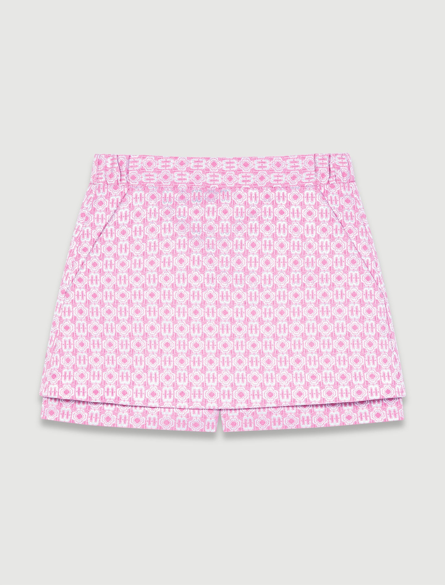 Jacquard skirt-effect shorts - 1