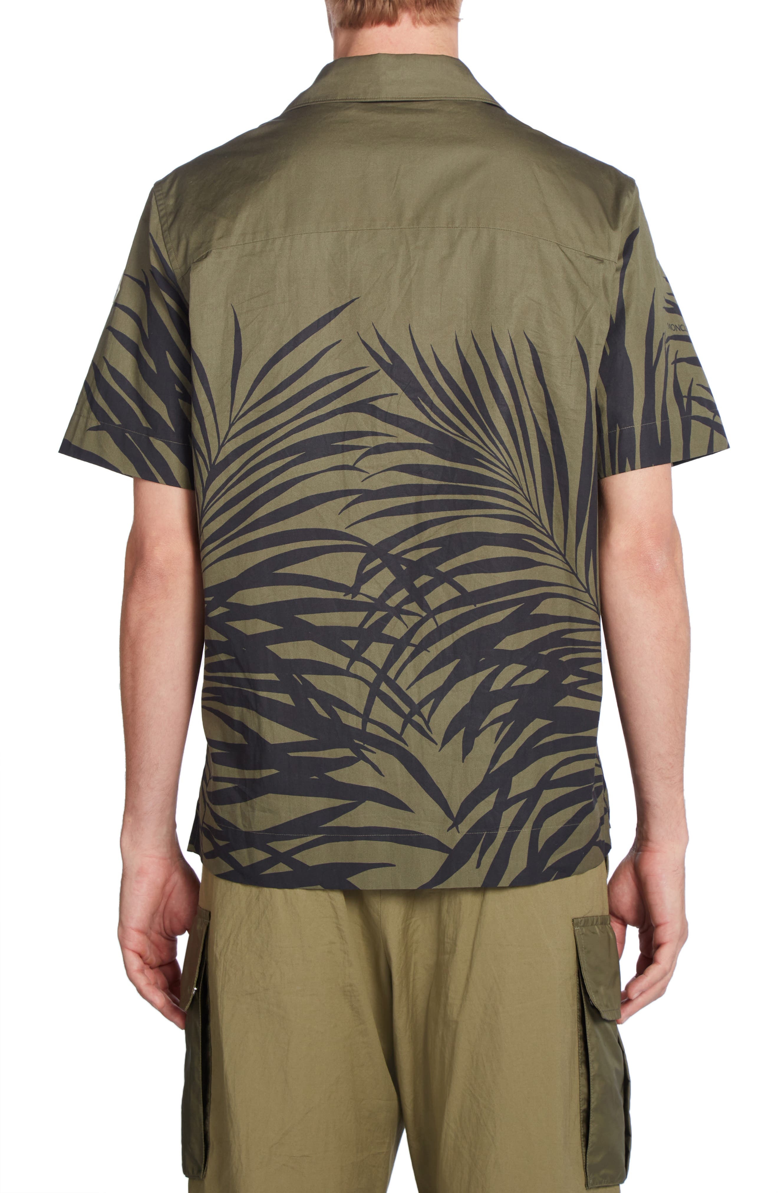 Fern Print Cotton Poplin Camp Shirt - 3
