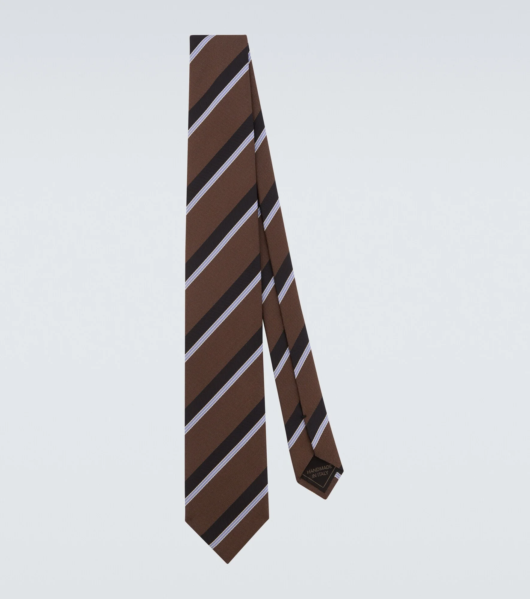 Striped silk jacquard tie - 1