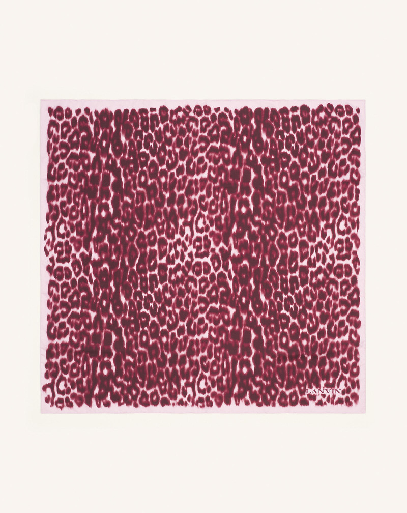 LEOPARD PRINT SILK SCARF 1