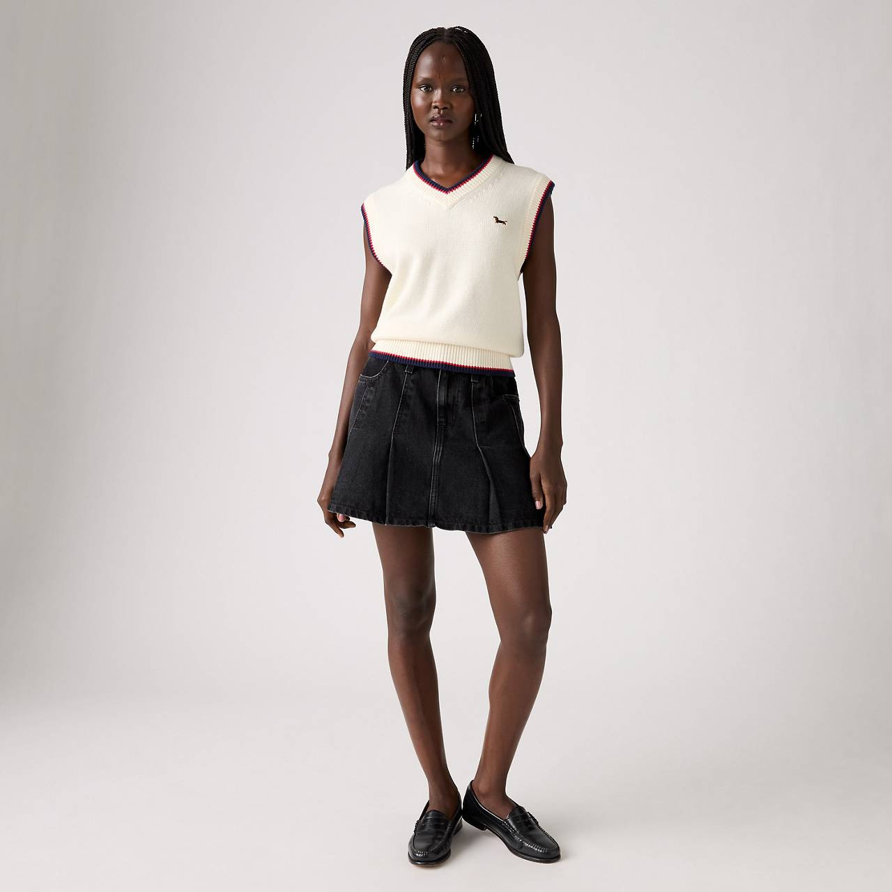 PLEATED MINI SKIRT - 2