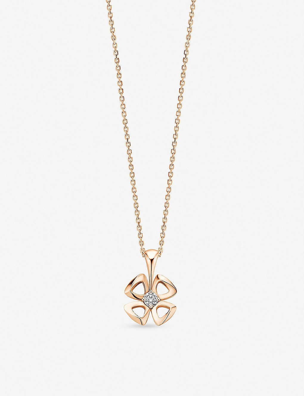 Fiorever 18ct rose-gold and diamond necklace - 4