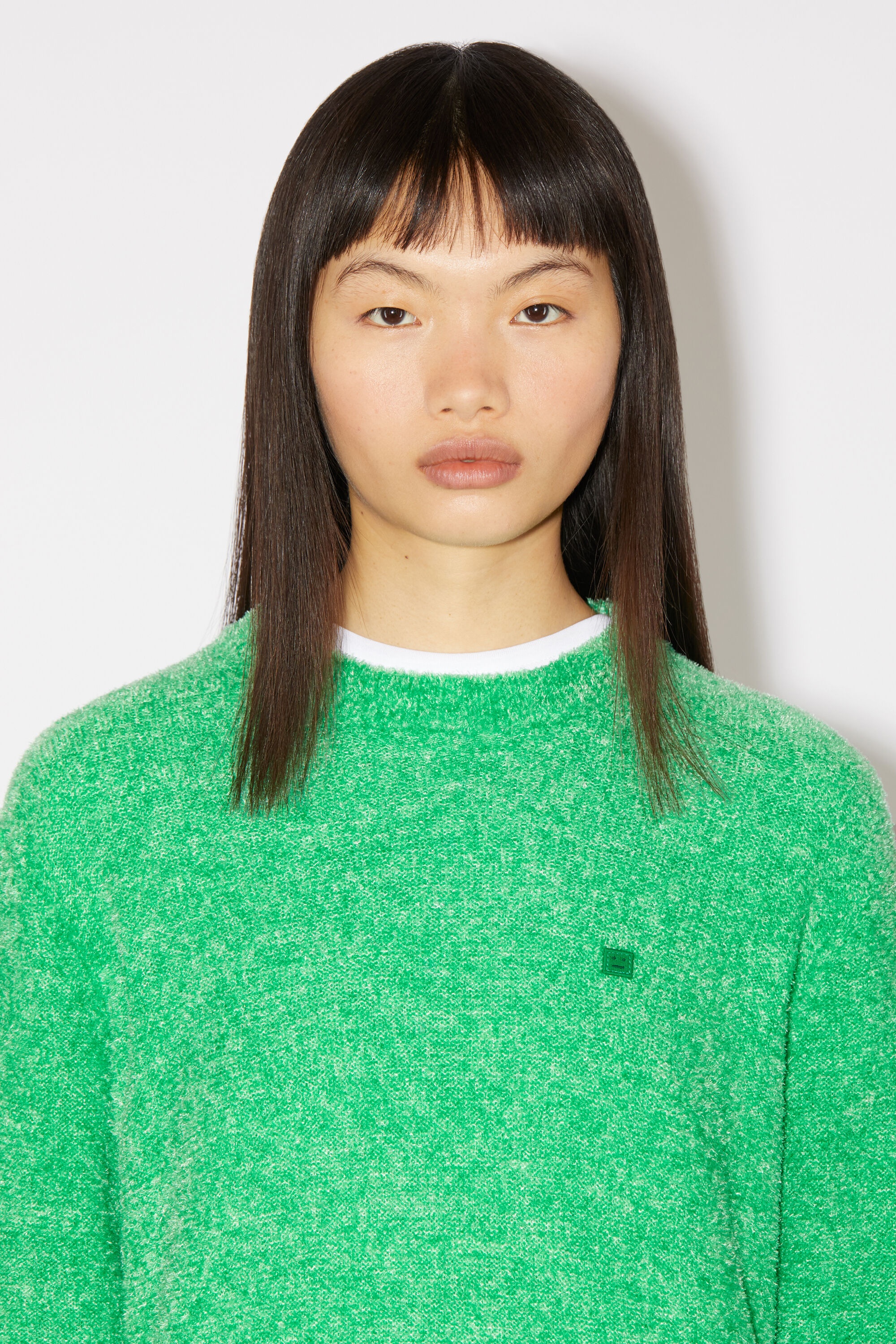 Crew neck knit jumper - Bright Green - 5